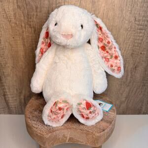 Jellycat Blossom Cream Bunny Berry Bunny FAST SHIP NEW Jellycat Bunny Medium